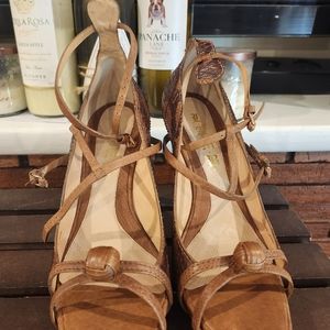 LAMB leather snake skin design